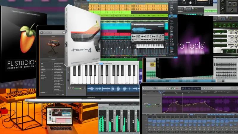 Kompozycja muzyczna i produkcja dźwięku: FL Studio, Studio One, Pro Tools. Program do tworzenia bitów na komputerze.